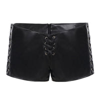 Cockroach-band Low-rise Solid-color Basic Womens Shorts