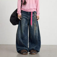 Loose Wide-leg Floor-dragging Culottes For Women