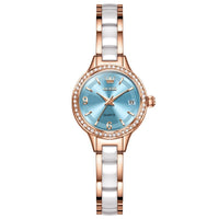 Oulishi Womens Watch With A Ceramic Strap A Versatile Quartz Timepiece