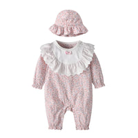 Cute Butterfly Hooded Baby Spring Jumpsuit