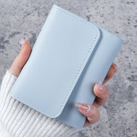 Simple Short Women's Wallet Student Ticket Clip Multifunctional