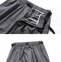 Men's Loose Multi-pocket Overalls With Belt