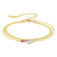 Metal Stainless Steel Double-layered Bracelet
