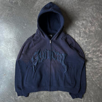 American-style Vintage Zipper Sweater Gothic Letter XINGX Printed Hoodie Trendy Men's Casual Jacket