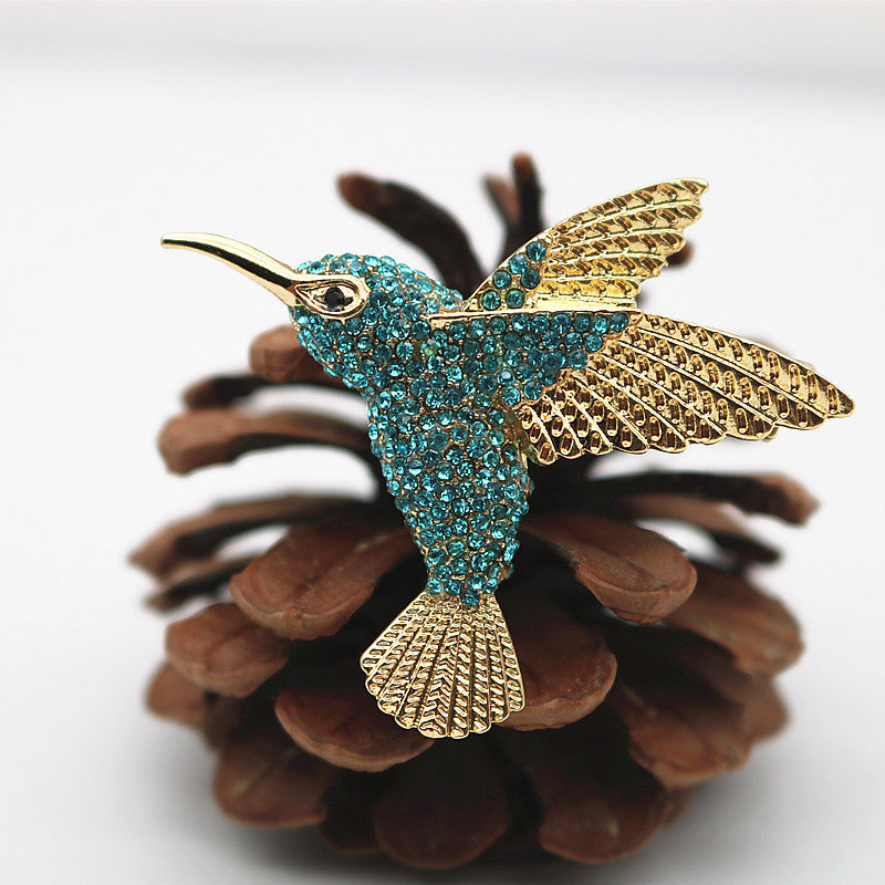 Retro Cute Hummingbird Brooch For Women