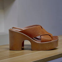 Summer Casual Retro Thick Bottom Chunky Heel Women's Roman Style Sandals