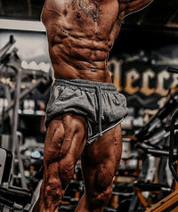 Men's Retro Casual Sports Shorts With Fur Edges