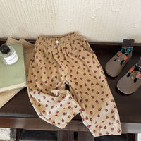Boys And Girls Corduroy Trousers Korean Style