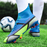 New Color High Top Soccer Shoes Men And Women Couples Football Shoes