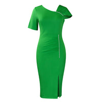 New Elegant Beaded High-Waist Bodycon Office Lady Pencil Dress
