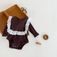 Autumn Solid Triangle Baby Solid Bodysuit