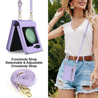 Zipper Crossbody Foldable Screen Phone Case