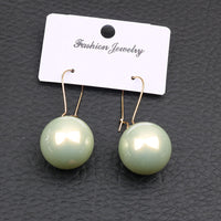 Large Pearl Silver Pearl Ear Clips For Women
