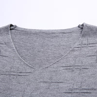 Men's Casual V-neck Thin Base Long Sleeve