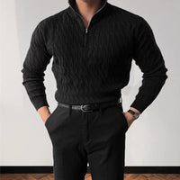 Sleek Preppy Business Mens Long Sleeve Sweater