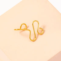 Exaggerated U-shaped Hand-wound Irregular Fake Nose Ring