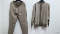 Mens Winter Pure Wool Sweater Half-Neck Zip-Up Cardigan With Thicker Outer Layer