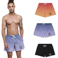 Summer Men's Casual Shorts Loose Fashion Gradient Color