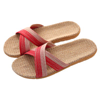 Four Seasons Home Sweat-absorbent Linen Slippers For Women