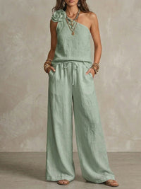 Sexy Urban-Style Loose-Fit Sleeveless Pantsuit