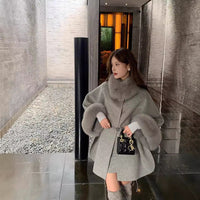 Reversible Cashmere Coat Mid-length High-end Sense