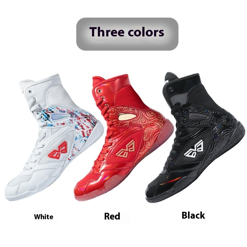 High-top Boxing Shoe Sanda Breathable Comfortable And Non-slip Fall