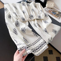 Bohemian-style Linen Wide-leg Pants For Women Perfect For Summer