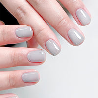 Classic Solid Color Fake Nails Color Short Square
