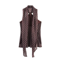 Polka Dot Halter Neck Top