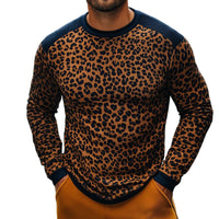 Camouflage Printed Loose Leisure Sports Long-sleeved Men's Sweater