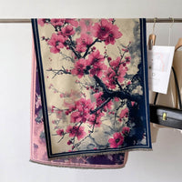 Autumn And Winter New Cashmere-like Thickened Oil Painting Jacquard Scarf