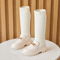 Children's Princess Black Leather Shoes