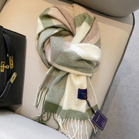 Wool Scarf Men's Winter Red New Style Fruit Green Gray