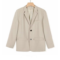 Mens Casual Spring Autumn Suit Jacket With Padded Shoulders In A Edgy Style