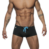 Simple Fashion Men's Rainbow Pocket Printed Boxer Swimming Trunks