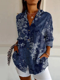 Long Sleeve Beach Travel Printed Shirt