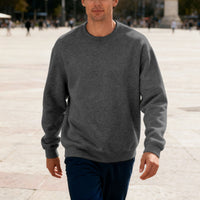 Round Neck Solid Color Loose Oversized Casual Top For Men