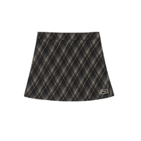 Women's New American Retro College Style Plaid Skirt