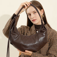 Crossbody Croissant Leather Shoulder Underarm Bag