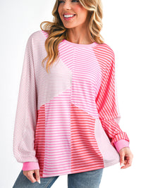 Women's Casual Printed Round Neck Sweatshirt