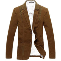 Men's Korean Slim Fitting Cotton Suit