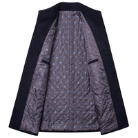Middle-aged Men's Coat Stand-up Collar Woolen Coat