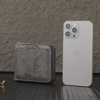 Short Retro Embossed New Horizontal Men's Wallet