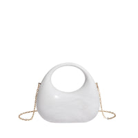 Acrylic Box Bag, Womens Evening Handbag With A Moon-shaped Underarm Design