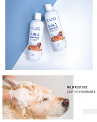 Pet Shampoo 473ml Five-in-one Soft And Clean Cats And Dogs Pet Shower Gel Shampoo