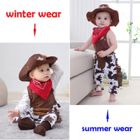 Baby Romper With Triangle Scarf