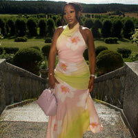 Hip-hugging Skirt Everyday Party Wear Figure-flattering Long Dress
