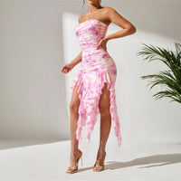 Women's Sexy Slit Halter Dress