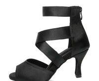 Skin-colored Women's Adult Sexy Fish Mouth Latin Cha-cha Dance Shoes