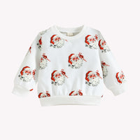 Boys' Fashion Long-sleeved Round Neck Printed Sweater